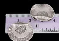 KH-008 Thai karen hill tribe silver 1 medium tribesman style bead