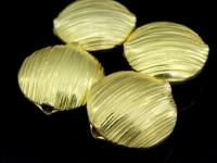 KG-443 24K gold vermeil Karen hill tribe handmade silver 1 snall scratch round puffy bead