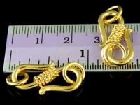 KG-123 24K gold vermeil 1 thai karen hill tribes handmade silver tribesman style clasp 