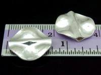 KV-048 Thai karen hill tribe handmade silver 2 cube disc bead 