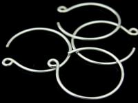 KA-026 Thai karen hill tribe handmade silver white 8 earring post hook