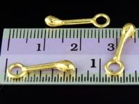 KG-057 24K gold vermeil 4 thai karen hill tribes handmade silver plain match shape charm