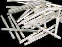 KC-037 Thai karen hill tribe handmade silver 15 long hexagon shape tube bead