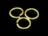 KG-201 24K gold vermeil 10 thai karen hill tribes handmade silver small plain round hoop (Not Soldered)