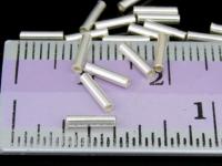 KL-001 Thai karen hill tribes handmade silver 100 plain straight tube bead 