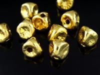 KG-090 24K gold vermeil Karen hill tribe handmade silver 1 hammered triangle bead 