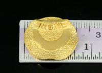 KG-190 Thai karen hill tribes silver 2 gold vermeil tribesman style bead