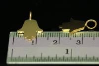 KG-577 thai karen hill tribe handmade silver 4 gold vermeil hamsa shape charm