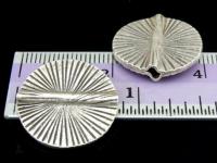 KV-027 Thai karen hill tribe handmade silver 2 scatch round disc bead 