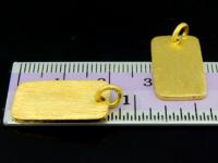 KG-476 24K gold vermeil Karen hill tribe handmade silver 1 satin puffy round charm