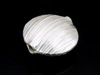 KF-002 Thai karen hill tribe handmade silver 1 small scratch round puffy bead