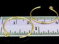 KG-500 24K gold vermeil Karen hill tribe handmade silver 4 earring wire hook