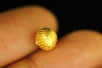 KG-609 24K gold vermeil thai karen hill silver 6 round puffy beads