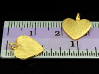 KG-462 24K gold vermeil Karen hill tribe handmade silver 4 satin puffy round charm