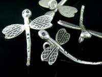 5KH-020 Thai karen hill tribe handmade silver 3 large dragonfly charm