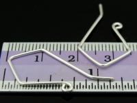 KA-069 Thai karen hill tribe handmade silver white 6 earring post hook