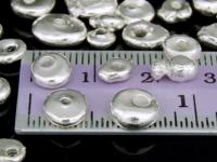 KJ-011 Thai karen hill tribe handmade silver 10 Large free form bead