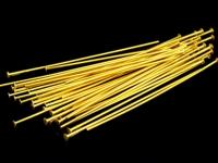 KG-412 24K gold vermeil 20 thai karen hill tribes handmade silver flat round headpin