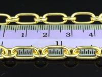 KG-247 24k gold vermeil karen hill tribe handmade silver plain link chain 24