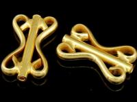 KG-023 24K gold vermeil 3 thai karen hill tribes handmade silver Fancy tube bead