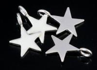 3KH-124 Thai karen hill handmade silver 6 mini die cut shape charm