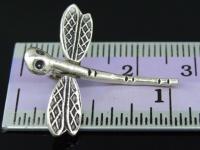 5KH-020 Thai karen hill tribe handmade silver 3 large dragonfly charm