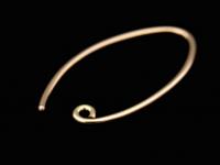 KZ-203 24K rose gold vermeil thai karen hill tribe handmade silver 6 earring wire hook