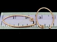 KZ-203 24K rose gold vermeil thai karen hill tribe handmade silver 6 earring wire hook