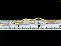  KG-281 24K gold vermeil 2 thai karen hill tribes handmade silver twub wavy charm