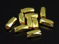 KG-228 24K gold vermeil 25 thai karen hill tribes handmade silver long fecet bead