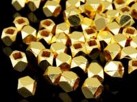 KG-513 24K gold vermeil thai karen hill tribe handmade silver 10 small facet bead