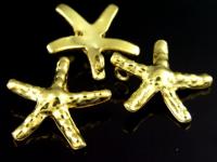 KG-246 24K gold vermeil Karen hill tribe handmade silver 1 starfish charm