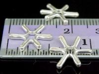 KP-001 Thai karen hill tribe handmade silver 8 snowflake bead 