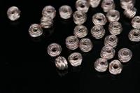 KZ-075 24K rose gold vermeil thai karen hill tribe handmade silver 6 wire wrap bead