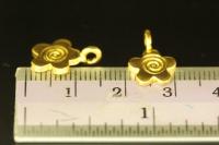 KG-614 24K gold vermeil thai karen hill silver 6 flower charm