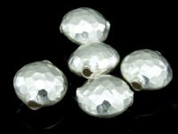 KV-009 Thai karen hill tribe handmade silver 2 mini hammered round puffy bead 