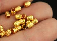 KG-572 Thai karen hill tribes silver 30 gold vermeil small seed bead