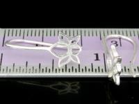 KA-118 Thai karen hill tribes handmade over silver pair lotus diecut earring hook