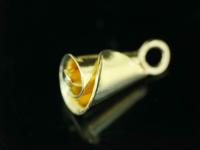 KG-418 Thai karen hill tribe silver 2 gold vermeil flower charm
