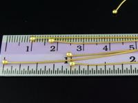 KG-086 24K gold vermeil Karen hill tribe handmade silver 15 round ball headpin