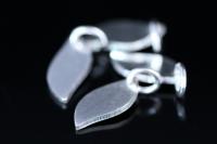 5KH-025  thai karen hill tribe handmade silver 4 small leaf shape charm