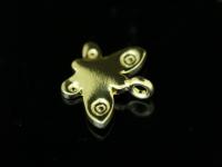 KG-277 Thai karen hill tribe silver 4 gold vermeil butterfly charm