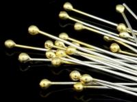 KG-400 24K gold vermeil 30 thai karen hill tribes handmade silver round ball headpin