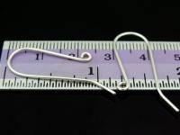 KA-039 Thai karen hill tribe handmade silver white 6 earring post hook