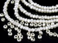 KL-020 Thai karen hill tribe handmade silver 100 mini facet bead