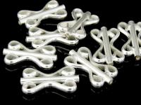 KC-001 Thai karen hill tribe handmade silver 5 plain fancy tube bead