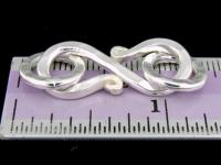 KA-041 Thai karen hill tribe handmade silver 1 hammered S. clasp