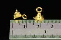 KG-240 thai karen hill tribe handmade silver 8 gold vermeil mini flower charm