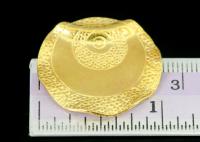 KG-169 Thai karen hill tribes silver 1 gold vermeil tribesman style bead