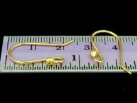 KG-396 24K gold vermeil Karen hill tribe handmade silver 8 Dot end earring hook